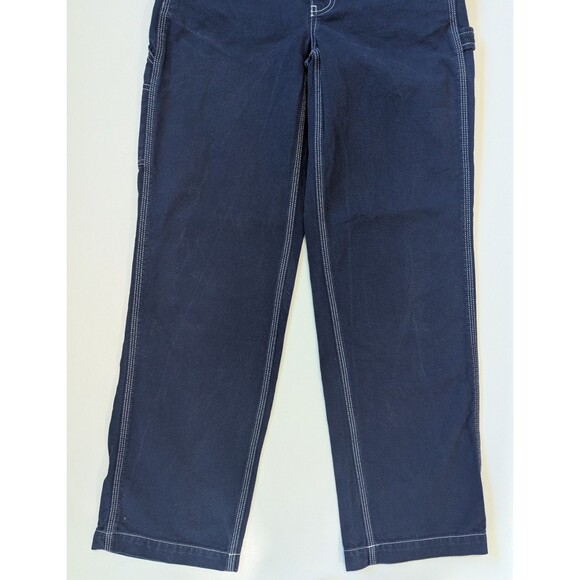 Aritzia TNA Admiral Dark Blue Greenwich Pant High-Rise Carpenter Jeans Size 2 - Picture 2 of 14